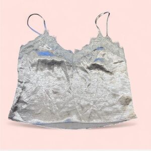 Forever 21 Metallic Silver Cami